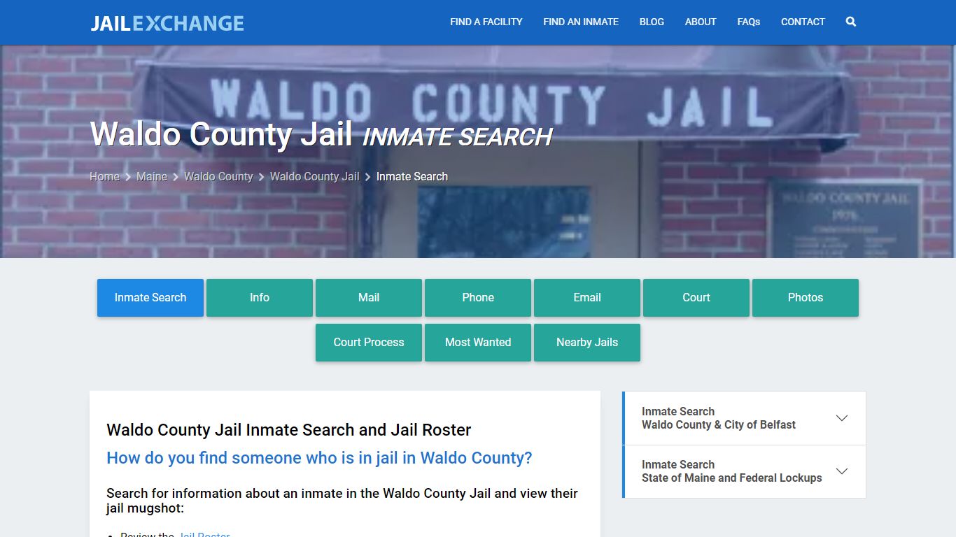 Inmate Search: Roster & Mugshots - Waldo County Jail, ME